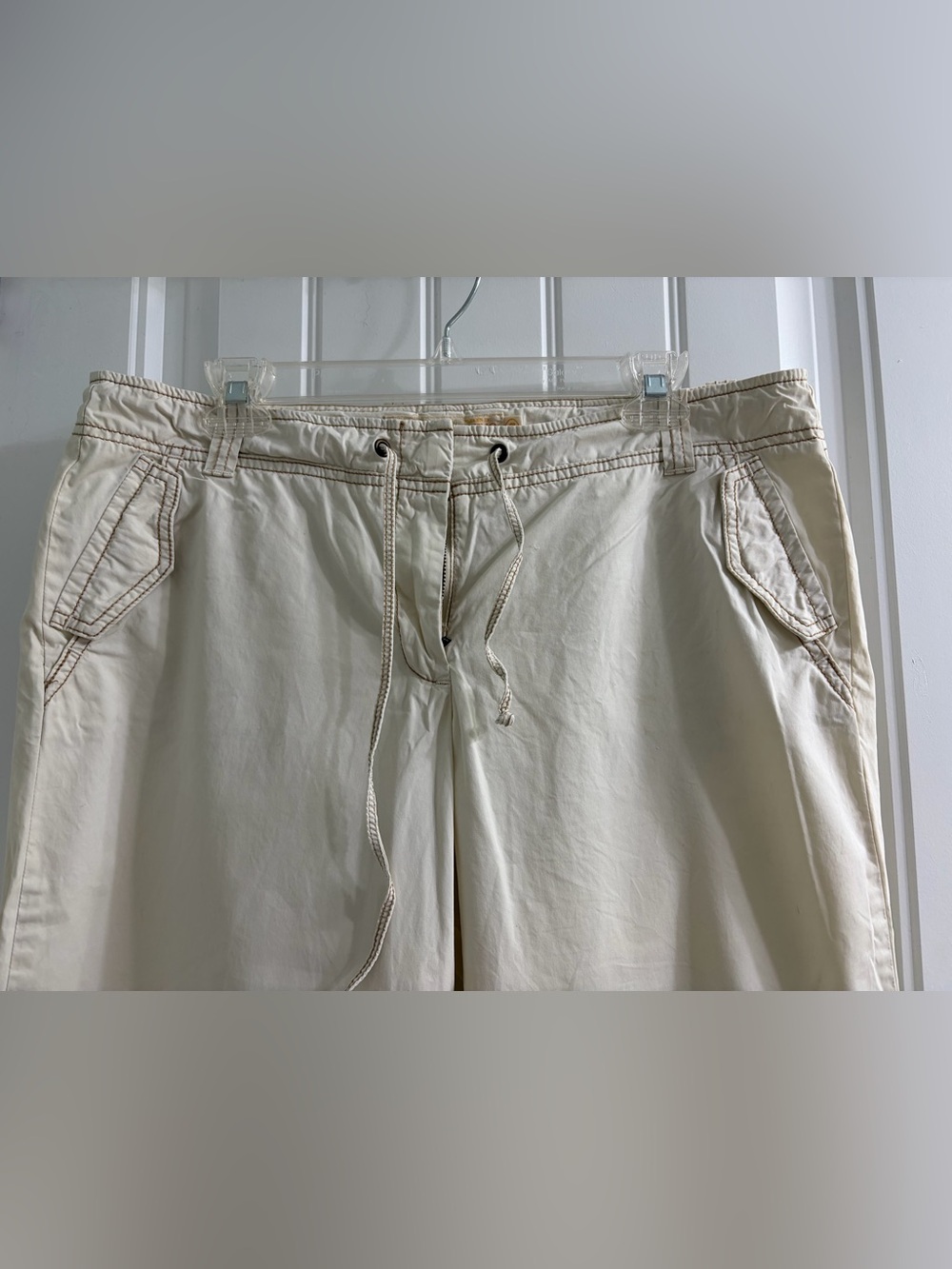 J. Crew Cream Chino City Fit Pants Cropped Vintage Y2K Size 12 - Picture 3 of 10